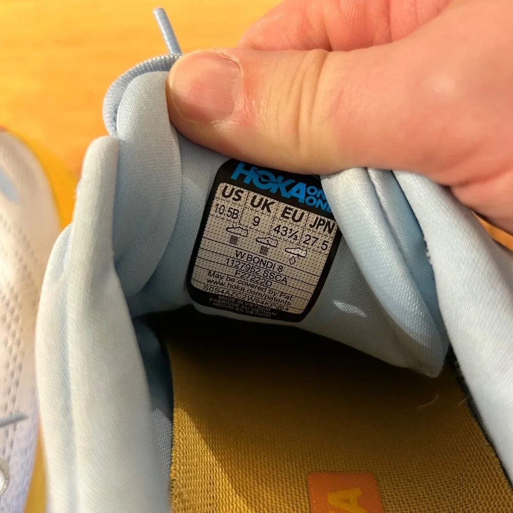 Hoka One One Bondi 8 Womens  10.5B Summer Song Running Nursing Walking Sneaker - Picture 11 of 11